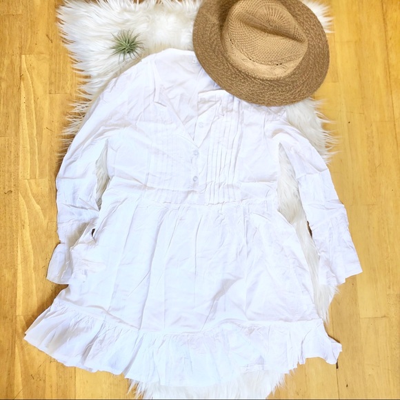 SOLD! White Tunic Dress - Picture 3 of 3